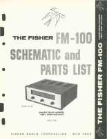 Fisher FM-100 - Schematic 